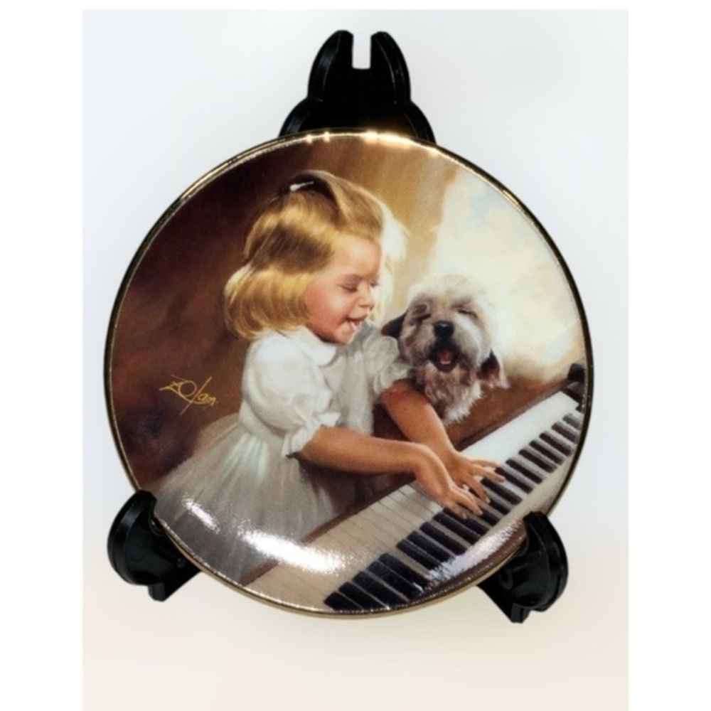 Pemberton & Oakes 1995 “Song For Two” Collector’s Miniature Plate 2203B 3.25”